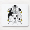 Gibbs Family Crest mousepads