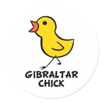 Gibraltar Chick stickers