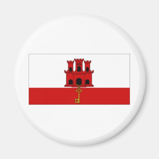 Gibraltar City Flag Magnets