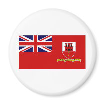 Gibraltar Civil Ensign Refrigerator Magnets
