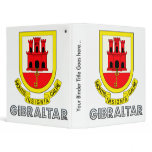 Gibraltar Coat of Arms 3 Ring Binder