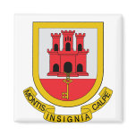 Gibraltar Coat of Arms detail Refrigerator Magnet
