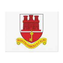 Gibraltar Coat of Arms Postcard by FlagTshirts Gibraltar Coat of Arms Postcard