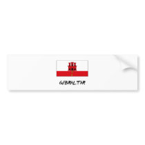 Gibraltar Flag bumper stickers