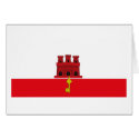 Gibraltar Flag Greeting Card