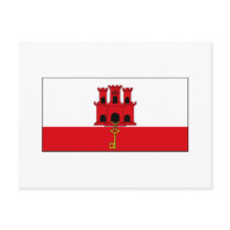 Gibraltar FLAG International postcards by flagshirt Gibraltar FLAG International postcards