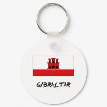 Gibraltar Flag keychains
