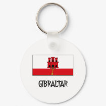 Gibraltar Flag keychains