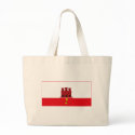 Gibraltar Flag (light) Tote Bag