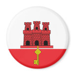 Gibraltar Flag Refrigerator Magnet