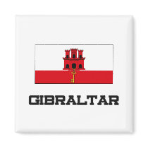 Gibraltar Flag Fridge Magnets