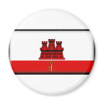 Gibraltar Flag Refrigerator Magnet
