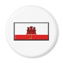 Gibraltar Flag Refrigerator Magnet