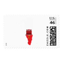 Gibraltar flag map postage by FlagStore Gibraltar flag map postage