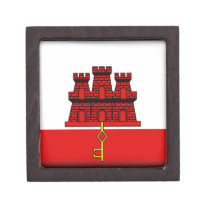 Gibraltar Flag Premium Trinket Boxes