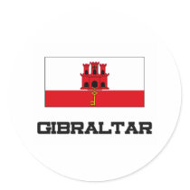 Gibraltar Flag stickers