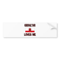 Gibraltar Loves Me bumper stickers