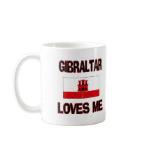 Gibraltar Loves Me mugs