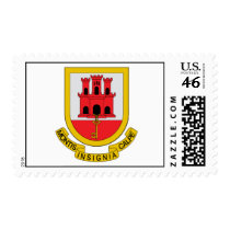 Gibraltar Official Coat Of Arms Heraldry Symbol postage by inquester Gibraltar Official Coat Of Arms Heraldry Symbol postage