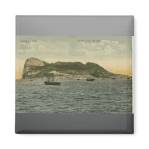 Gibraltar Rock From The Bay, Vintage Magnet