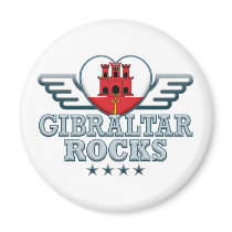 Gibraltar Rocks v2 Fridge Magnet