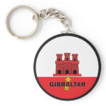 Gibraltar Roundel quality Flag Keychain