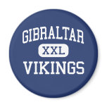 Gibraltar Vikings Middle Fish Creek Fridge Magnet
