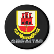 Gibraltarian Emblem Refrigerator Magnet