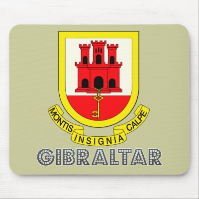 Gibraltarian Emblem Mouse Pad by FlagStore