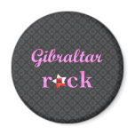 Gibraltarians Rock - Cute Pink Magnets
