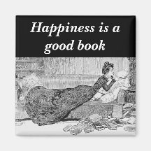 Gibson Girl Reading a Book Refrigerator Magnet