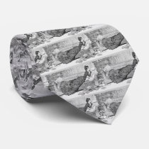 Gibson Girl Reading a Book Neck Tie