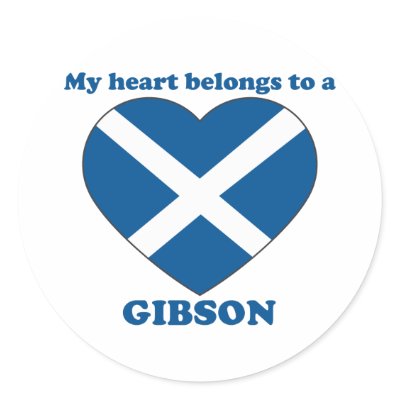 Gibson Round Stickers by ValentinesDayTshirts