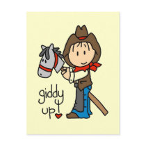 Giddy Up Cowboy Tshirts and Gifts postcards