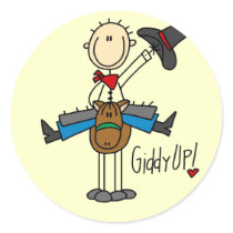 Giddy Up Cowboy Tshirts and gifts stickers by stick_figures Giddy Up Cowboy Tshirts and gifts stickers