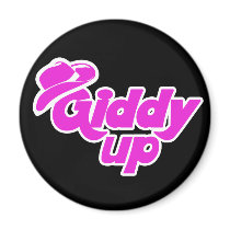 Giddy up Cowgirl Refrigerator Magnet