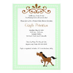Giddy Up Horse Cowgirl 5x7 Baby Shower Invitation