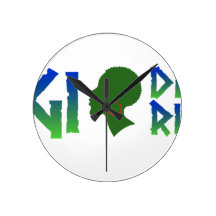 Gidi Girl Round Clock