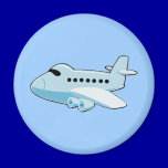 gif_airplane_002 BLUE Cartoon Airplane magnets