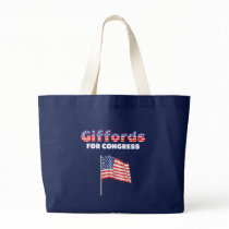 Giffords for Congress Patriotic American Flag Desi Tote Bags
