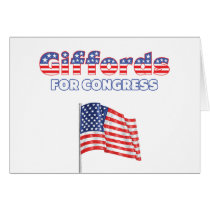 Giffords for Congress Patriotic American Flag Desi Cards