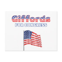 Giffords for Congress Patriotic American Flag Desi Post Cards