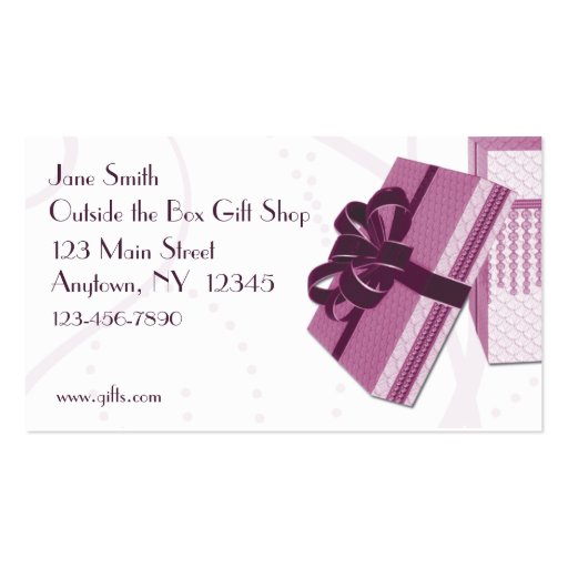 Gift Box Business Card