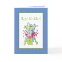 Gift Boxes Birthday Card