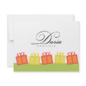 Gift boxes retail business gift certificate invitation