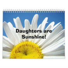 Gift Calendar Daughters are Sunshine! Flowers