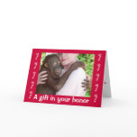 Gift card benefitting wildlife