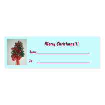 Gift card for Christmas profile cards