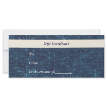 Gift Certificate-Christmas-Business Rack Card rack cards