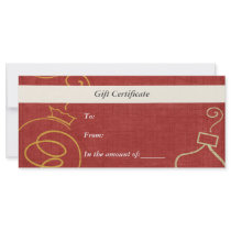 Gift Certificate-Christmas-Business Rack Card rack cards by forbes1954 Gift Certificate-Christmas-Business Rack Card rack cards